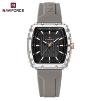 NAVIFORCE NF7124 Fashion Quartz Watch Night Light Waterproof Calendar Silicone Strap Sports Neutral Date Watches