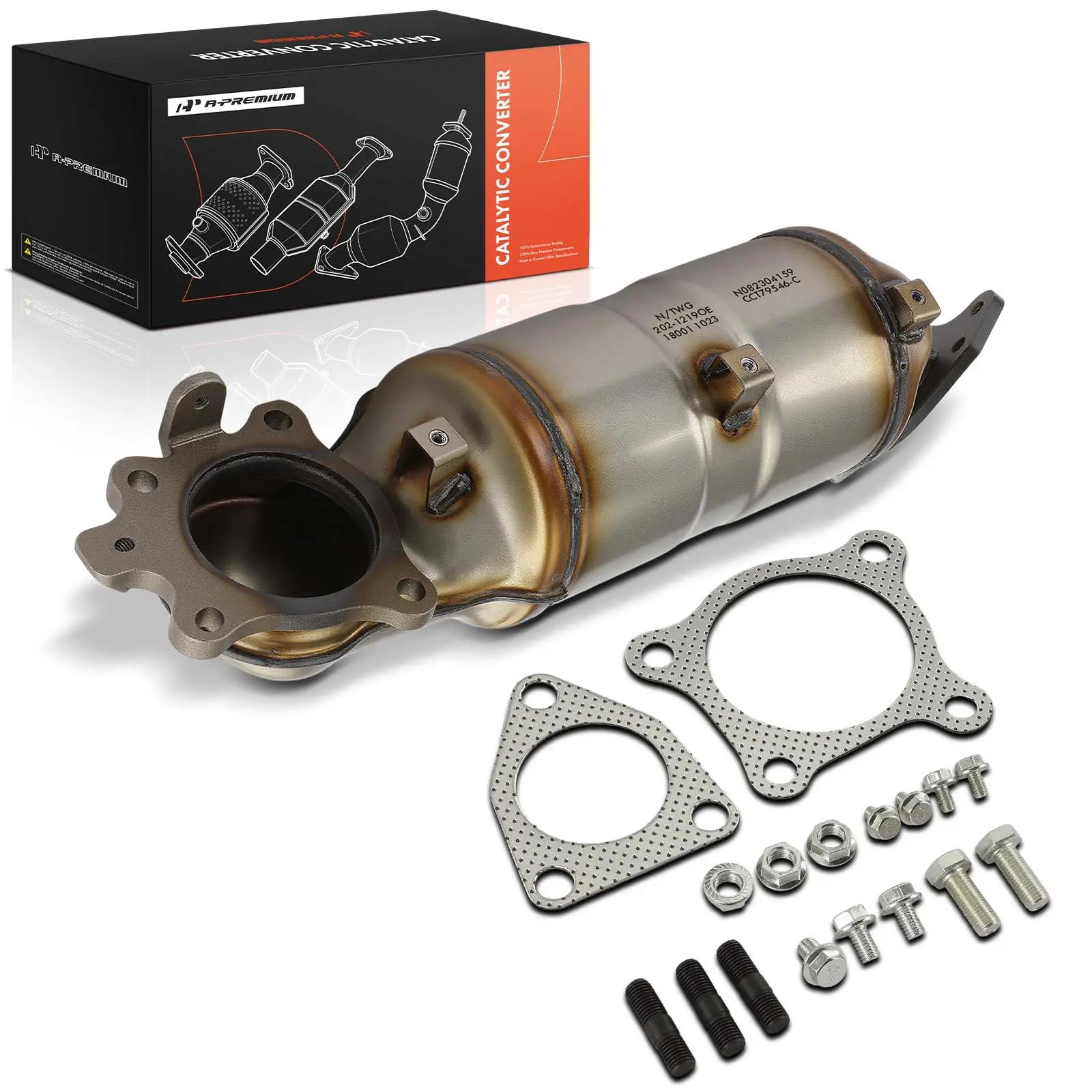 A-Premium Front Side Catalytic Converter for Honda CR-V 2017-2021 Civic 2016-2021