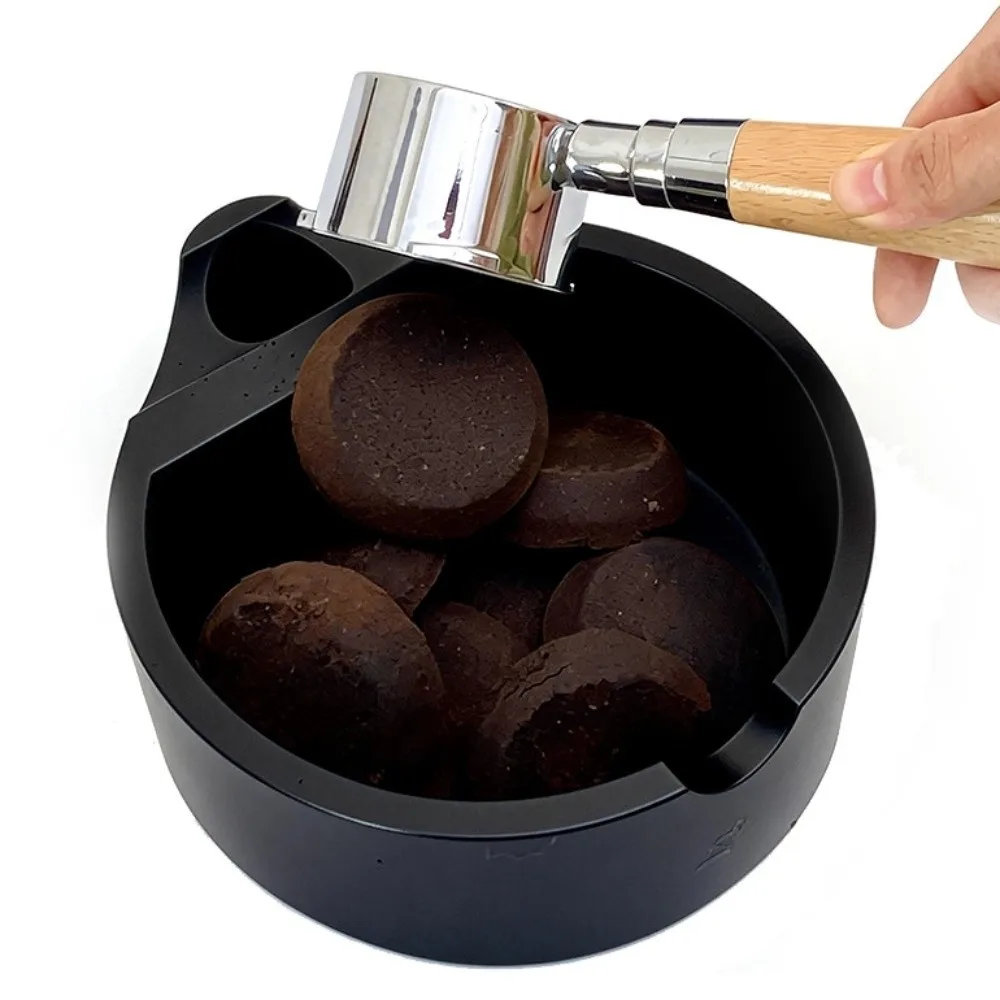 

Silicone Knock Coffee Slag Box 1L Capacity Non-Slip Espresso Dump Bin Reusable Suciton Cup Base Coffee Grounds Container