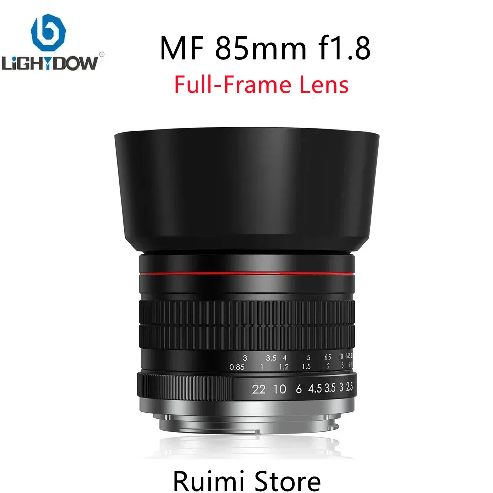 Портретный объектив Lightdow 85 мм f1.8 для зеркальных камер Nikon Canon EOS DSLR Sony E с креплением Canon RF, беззеркальная камера Nikon Z