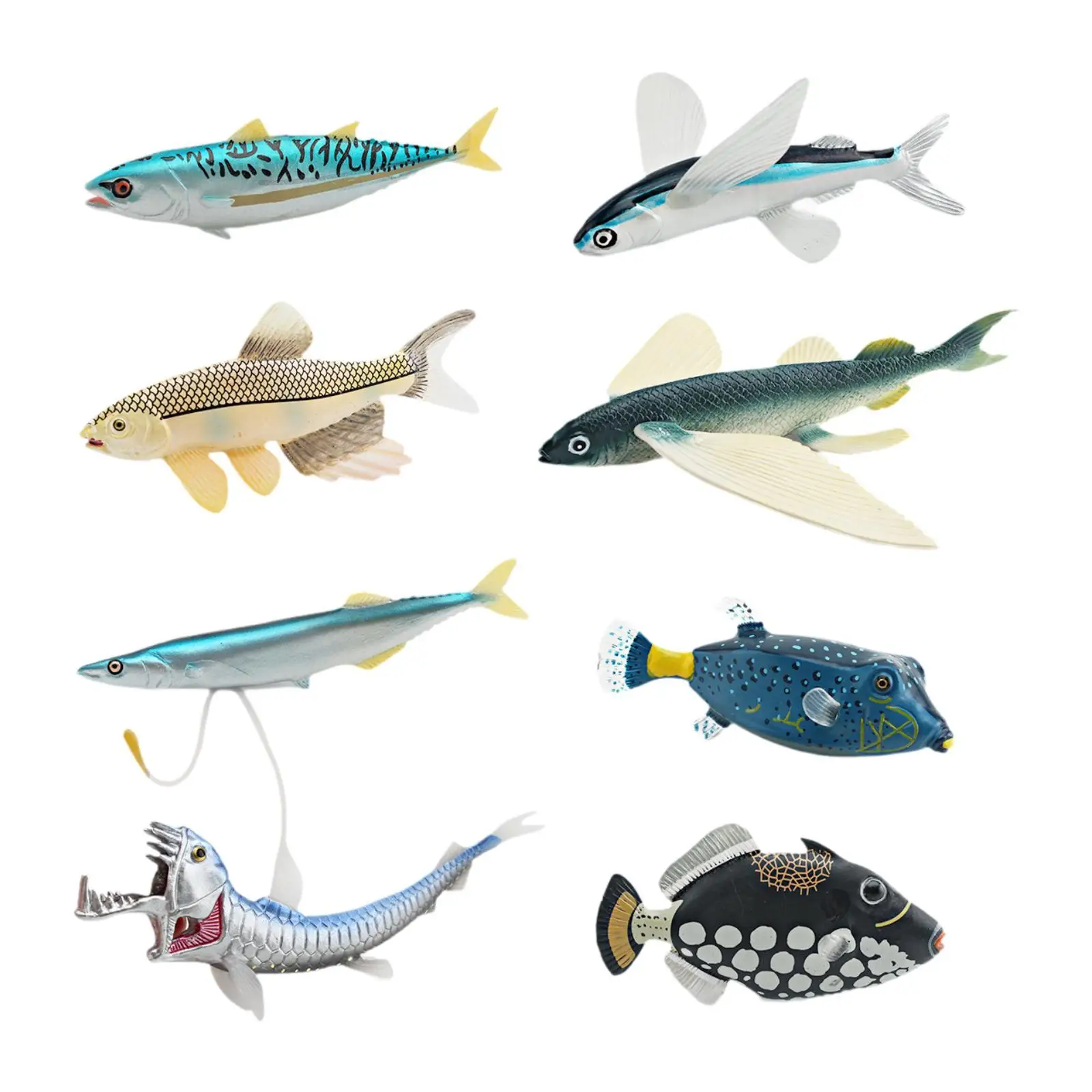 8 Pieces Marine Animal Models Deep Sea Animal Figurines for Children Kids