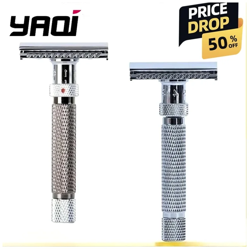 High Quality Fashion The Final Cut Chrome Razor Yaqi Safety Razor Men's Adjustable For Men Shaving Beard Razor New