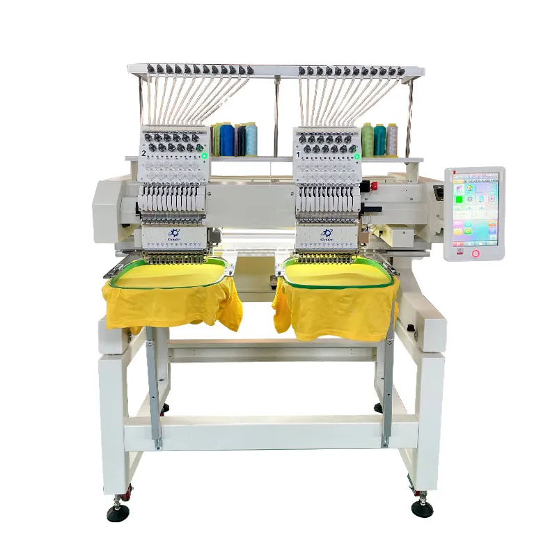 Henan Gondor Automatic computerized 2 Head Hat High Quality Multi Needle Latest Digital Computer Embroidery Machine for Sale