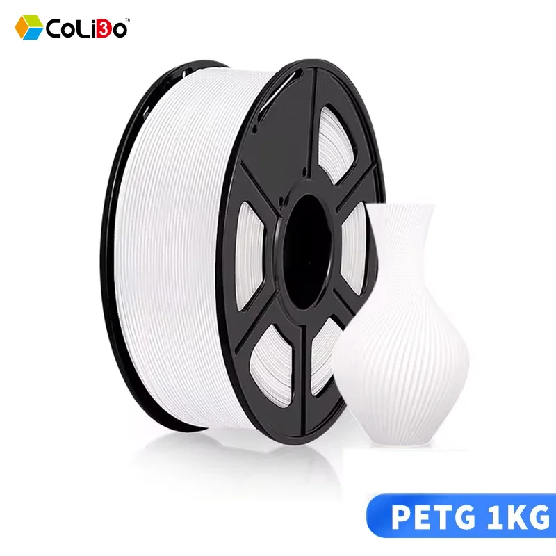 PETG 3D Printer Filament 1.75mm 1KG(2.2lbs) Spool High Toughness 3D Printing Material Black White Gray Red Blue Green Filaments