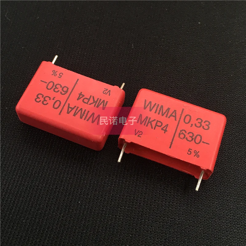 

5/10/50 шт. немецкий пленочный конденсатор WIMA MKP4 630 В 0,33 мкФ 630 В 334 330NF шаг 22,5 мм аудио пассивный конденсатор