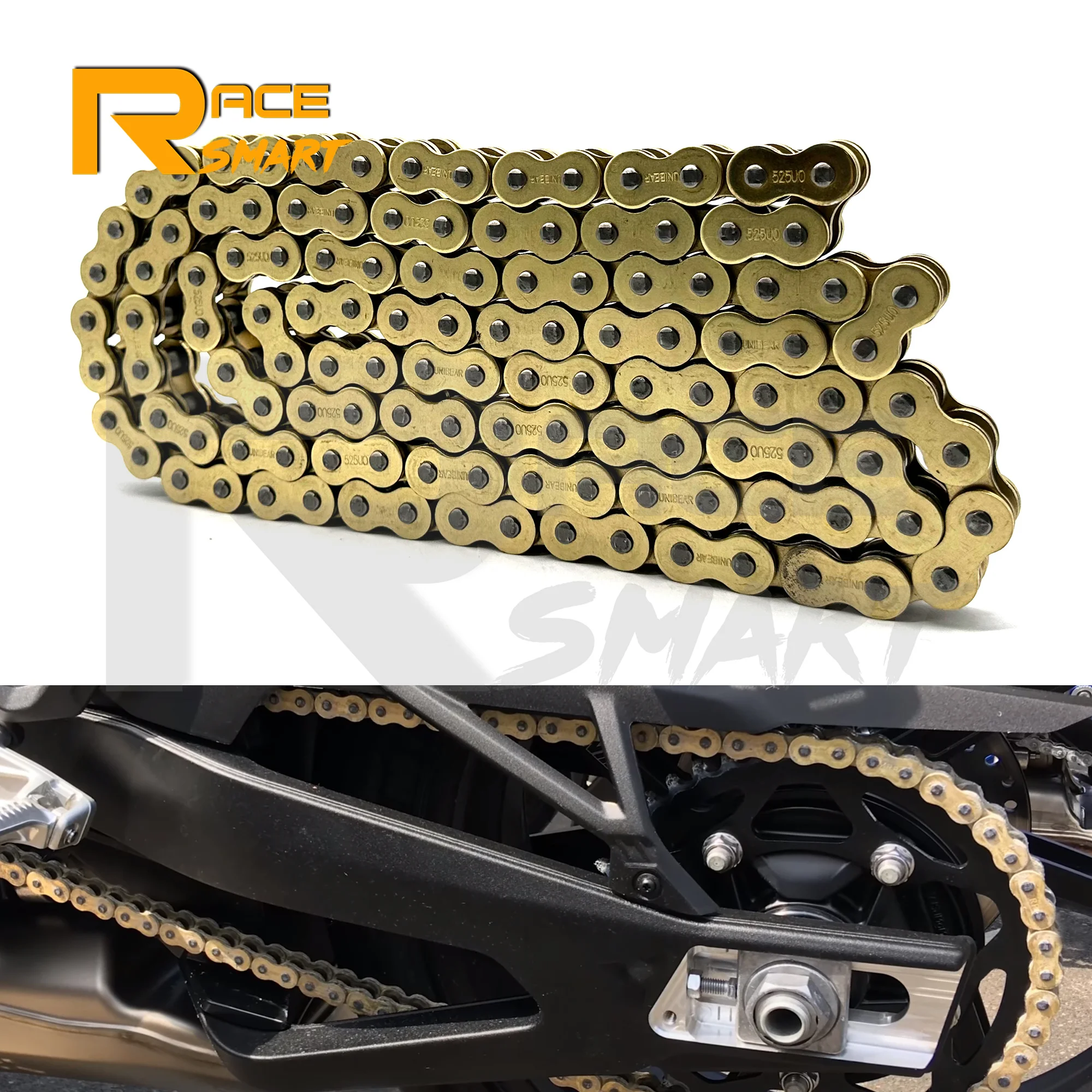 

520 Pitch 120 Link O-Ring Chain Motor Drive Chain Sprocket Heavy-Duty Connecting Link For HONDA SUZUKI YAMAHA KAWASAKI