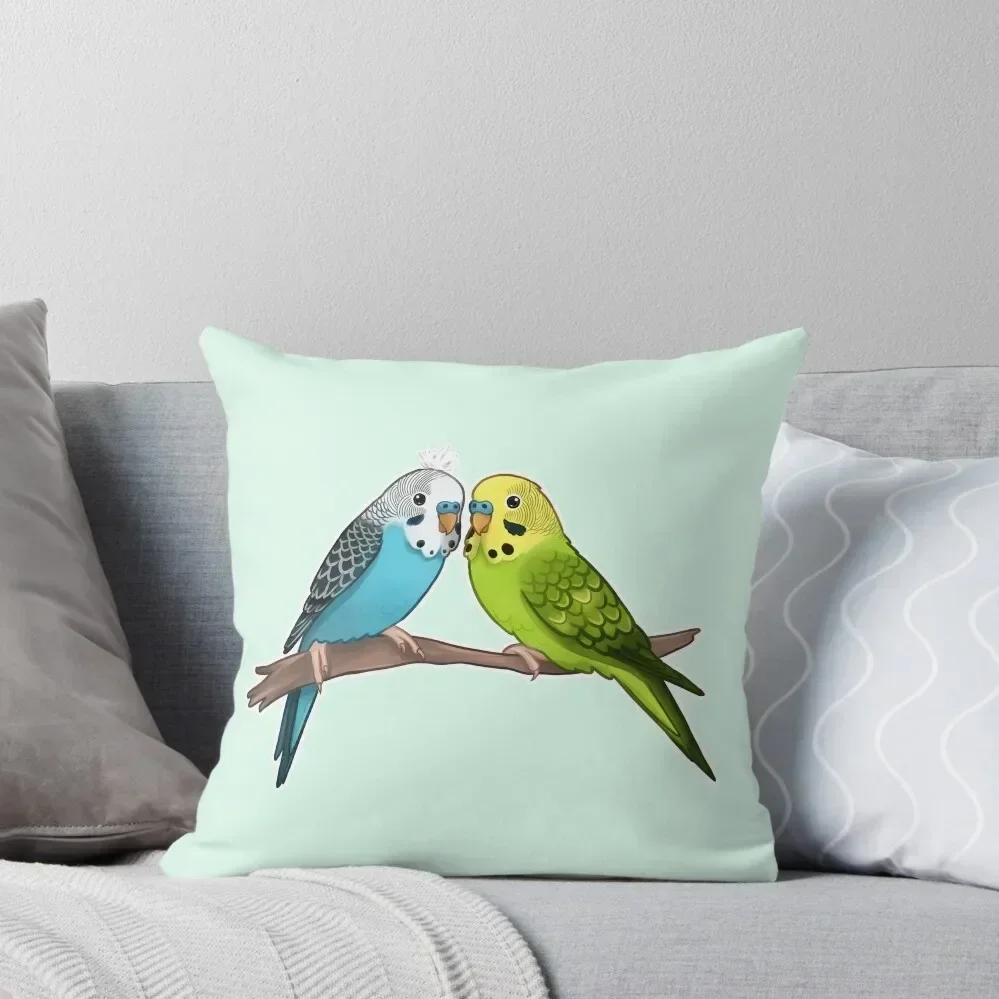 

Cute Budgies Throw Pillow Rectangular Cushion Cover pillow cover christmas Cushions Home Decor autumn decoration pillow