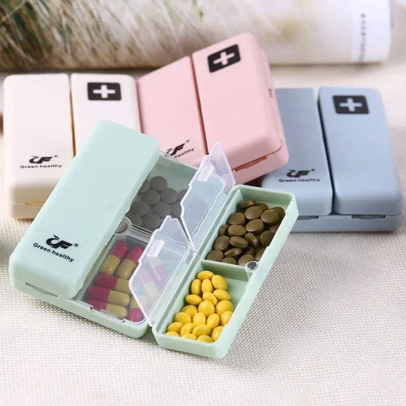 5 Colors 7-day Weekly Magnetic Supplement Kit Portable Medicine Box Collapsible Container Dispenser Storage Box Travel Pill Box