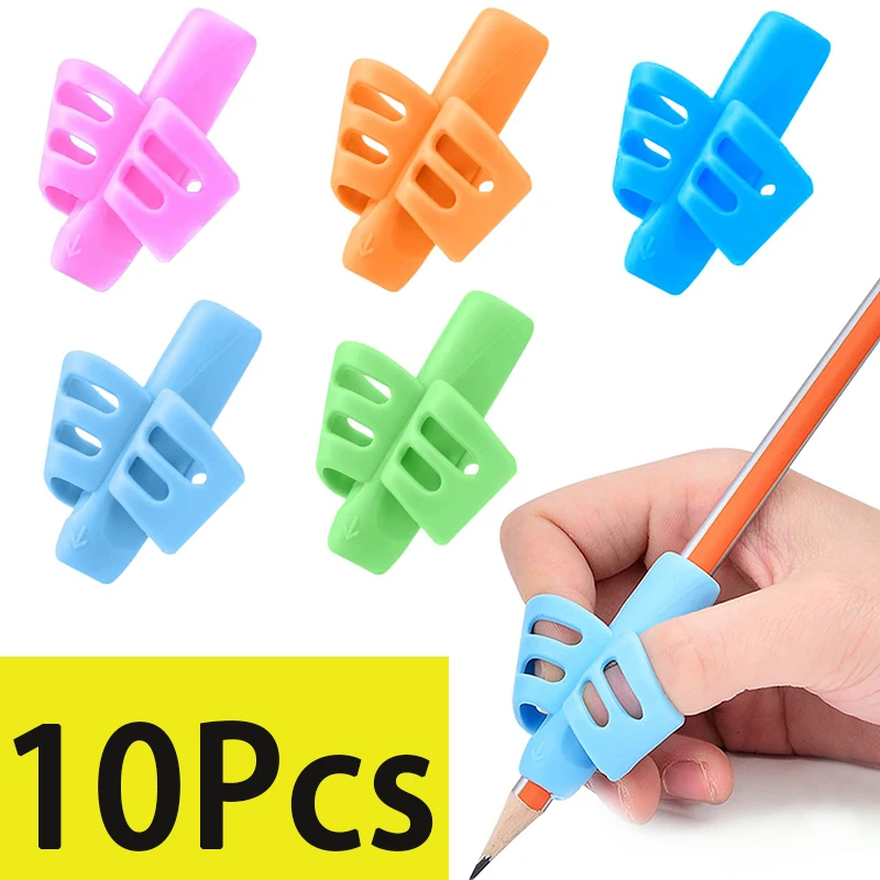 10Pcs Pen Grips for Kids Handwriting Pencil Holders Home Schooling and Preschool Writing Tools for Kids Pen Grips