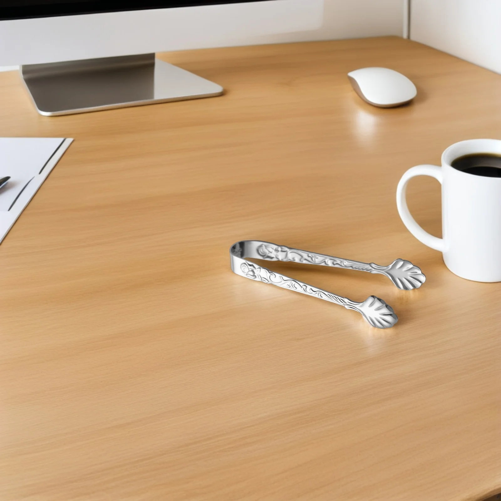 الفولاذ المقاوم للصدأ آيس كيوب تونغ مكعب السكر تونغ مشبك طعام متعدد الأغراض لمطعم بوفيه بار المطبخ استخدام سهل التثبيت