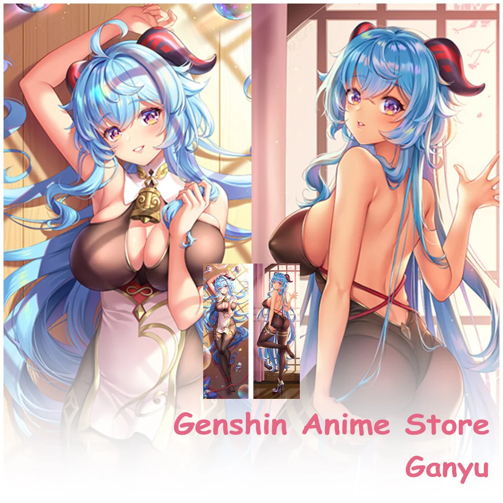 

Чехол с рисунком Genshin Ganyu Fullbody Dakimakura, реквизит для косплея, постельное белье, наволочка отаку, чехлы для подушек, наволочки для изголовья