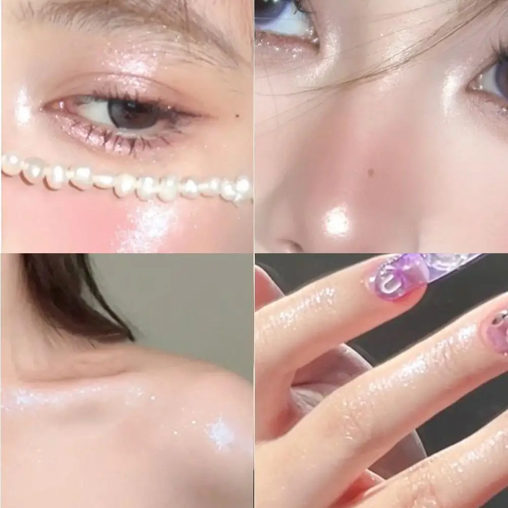 Hoogglans poeder Diamond Highlighter Poederpalet Gezichtscontour Fleuren Muziekfestival Glitter Natuurlijke contourmake-up