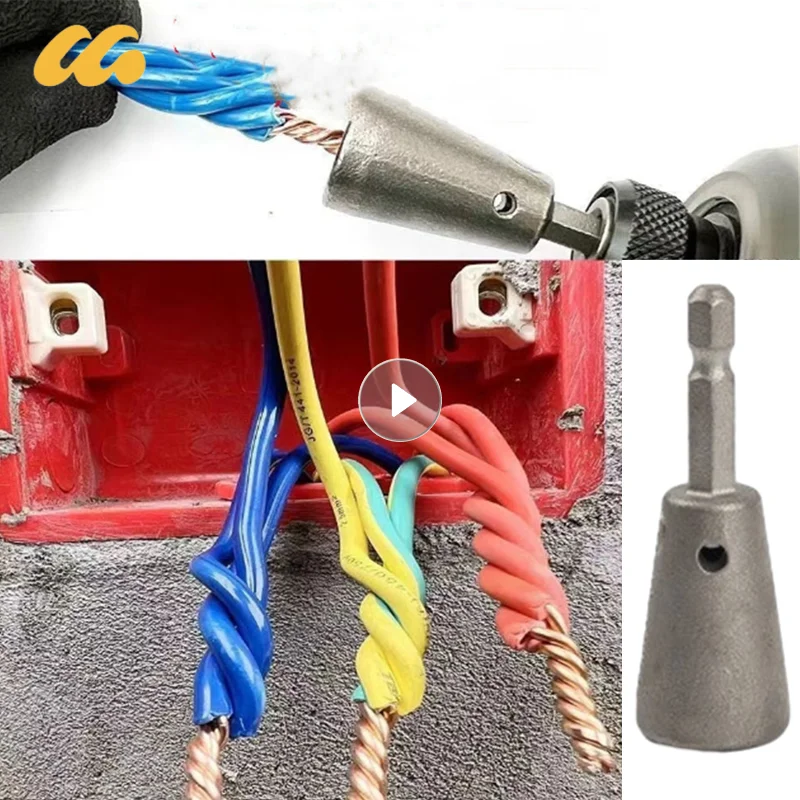 fio ferramenta de torcao para drivers de broca de poder rapidamente twister artefato eletricista cabo conector torcido 156 quadrado 2 6 way 01