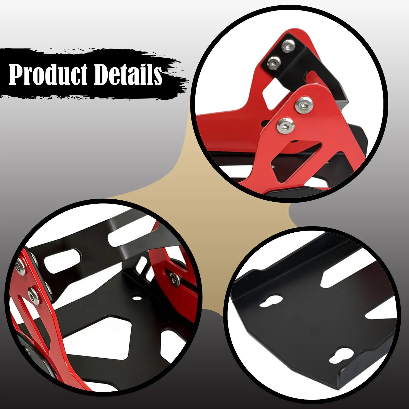 Iron Motorcycle Wheel Chock Front Tire Support Foldable Stand for Bike Trailers and Cargo Transport