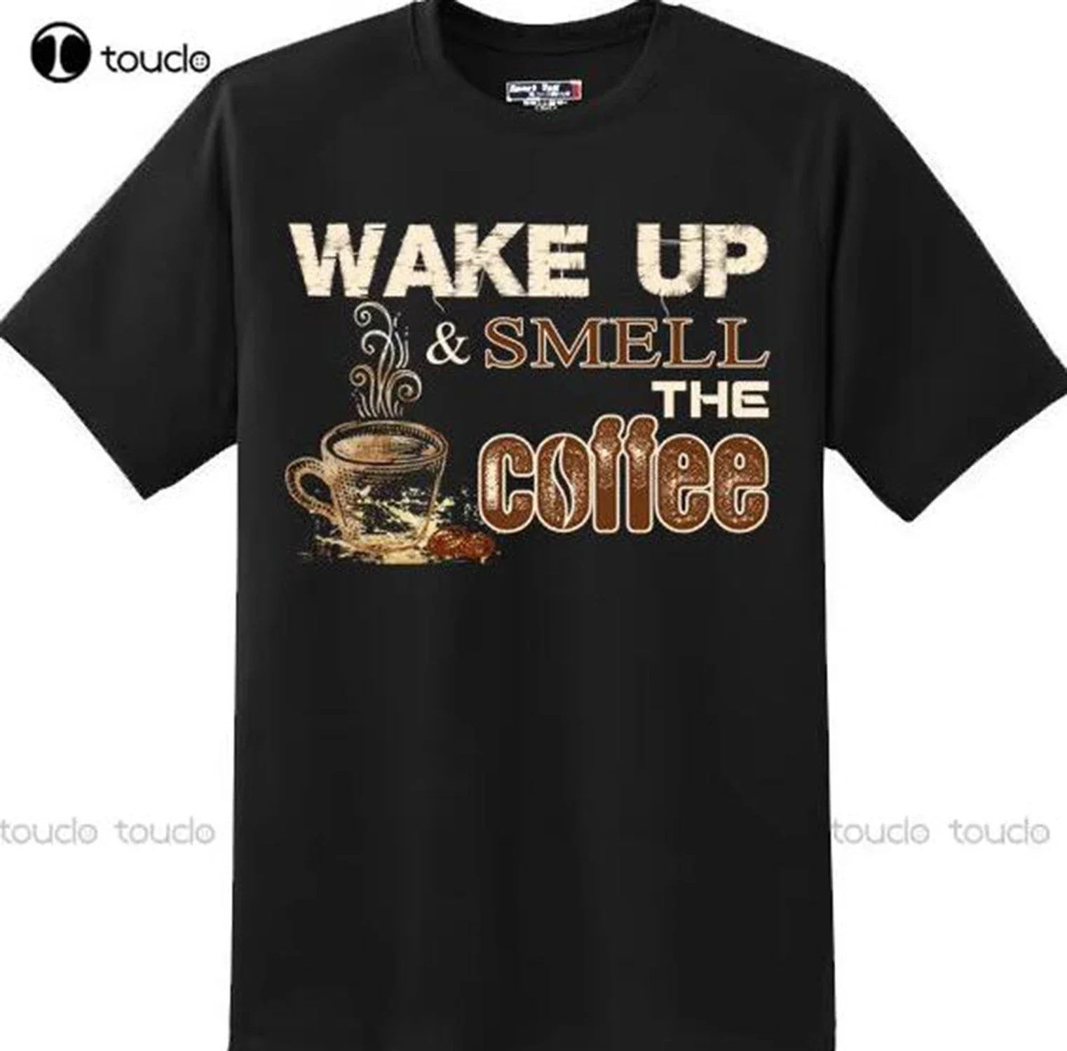 Geek Family Top Tee New Men Summer Tops Casuals Shirts Funny Wake Up And Smell The Coffee T Shirt New Graphic hip Hop T Shirt