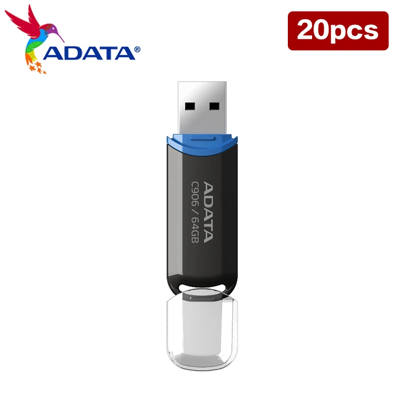 Imagem -03 - Compact Flash Drive para Computador Disco u Caneta Preta Disco u Usb 2.0 32gb 64gb Atacado 20 Pcs Adata-c906