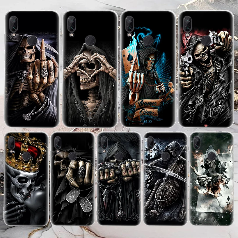 Grim Reaper Skull Skeleton Soft Phone Case For Xiaomi Mi 12T 11T 10T 9T 11 10 Lite 12 Pro 12X 11i 9 8 13 5X 6X Ultra Pattern Hou