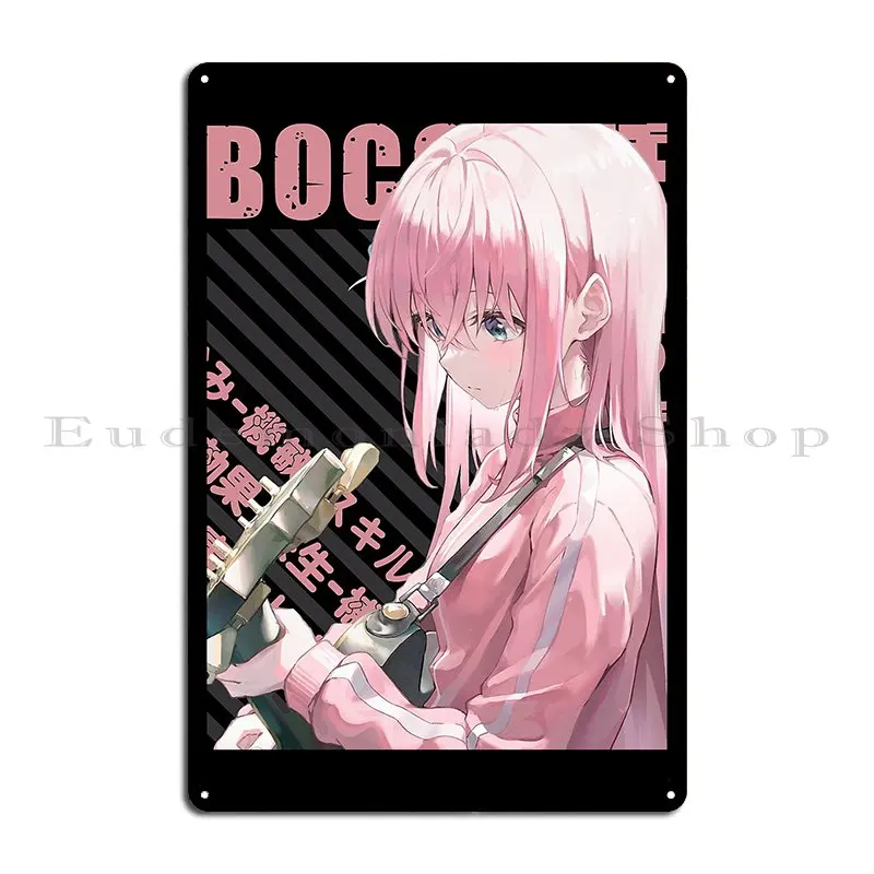 Bocchi The Rock Hitori Gotou Metal Sign Poster Pub Personalized Designing Club Tin Sign Poster