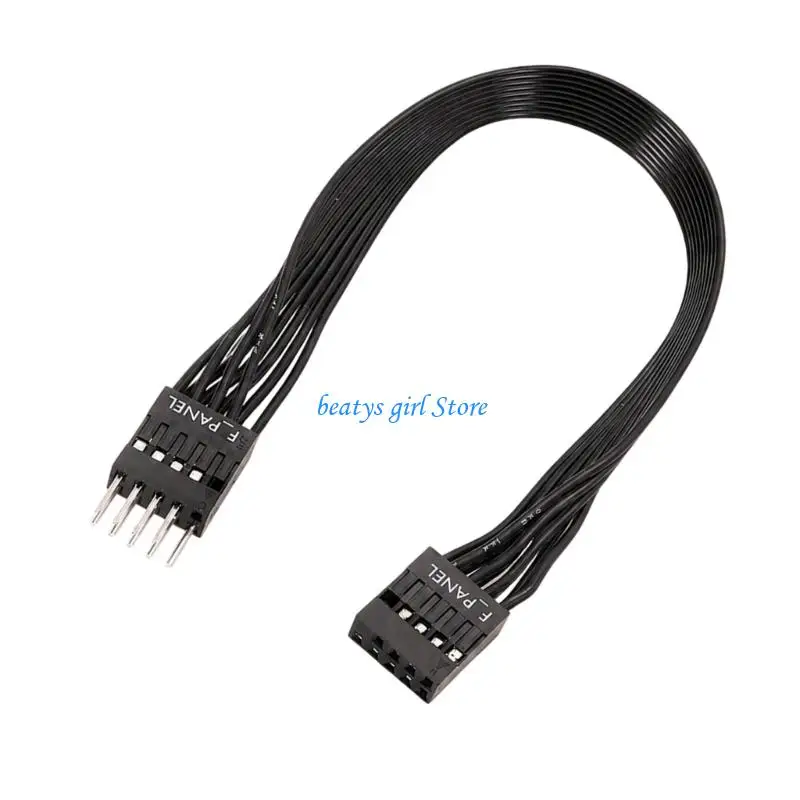 C7AB F_PANEL 9-Pin Ribbon Cable for Computer Case Cable Routing Work Extension