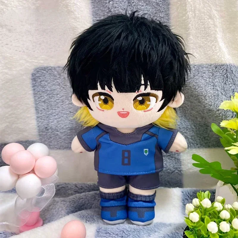 

Stuffed Anime Blue L 20cm Bachira Meguru Kawaii Cosplay Cotton Doll Toy Cartoon Dress Up Soft Plushies Figures Fans Gifts