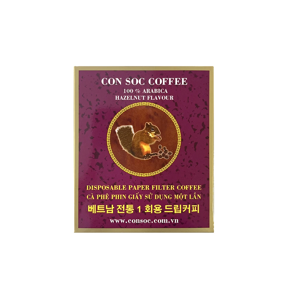 Consac Paper Filter Hazelnut Coffee 7g x 10