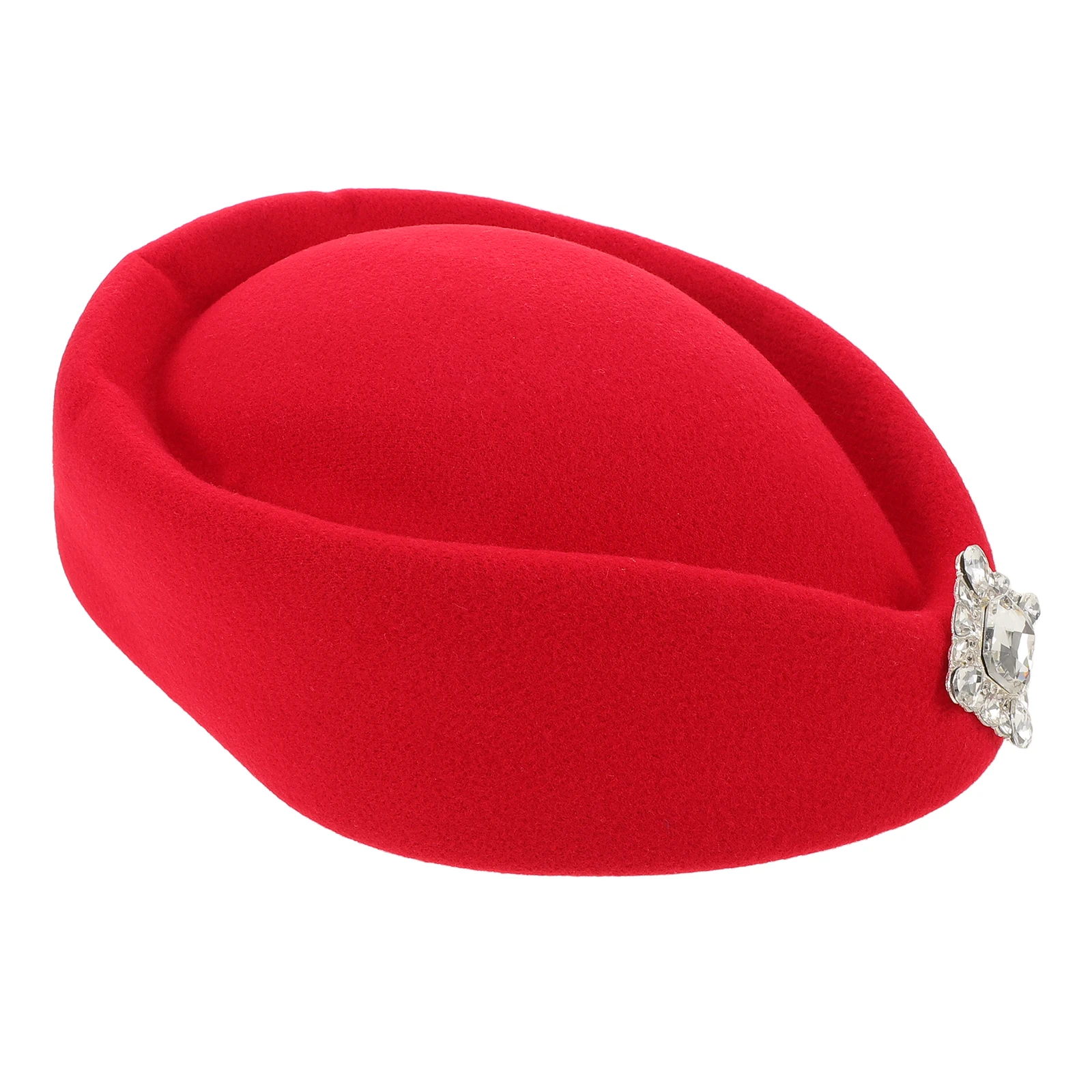 

British Style Beret Hat For Women Flight Attendant Cap Lightweight Stewardess Cosplay Accessory Aviation Uniform Decor