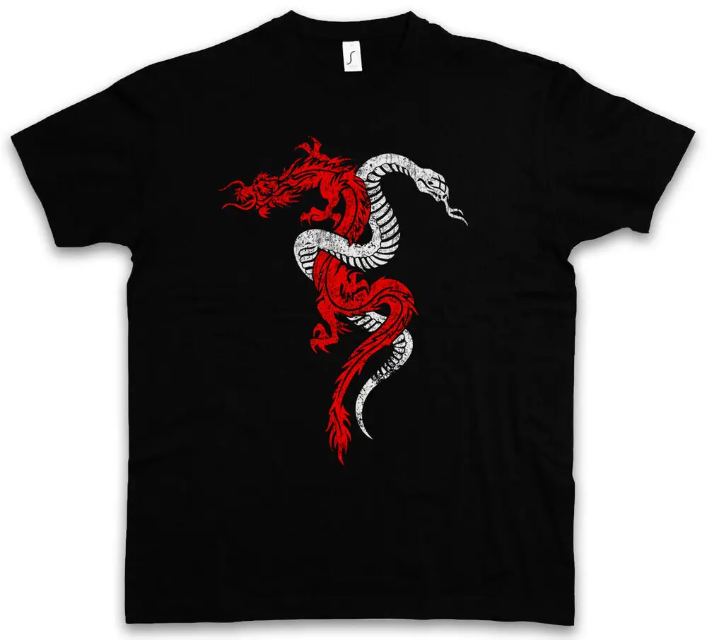 DRAGON & SNAKE SIGN T-SHIRT and Tattoo RPG Game tops Unisex Summer Short Sleeve