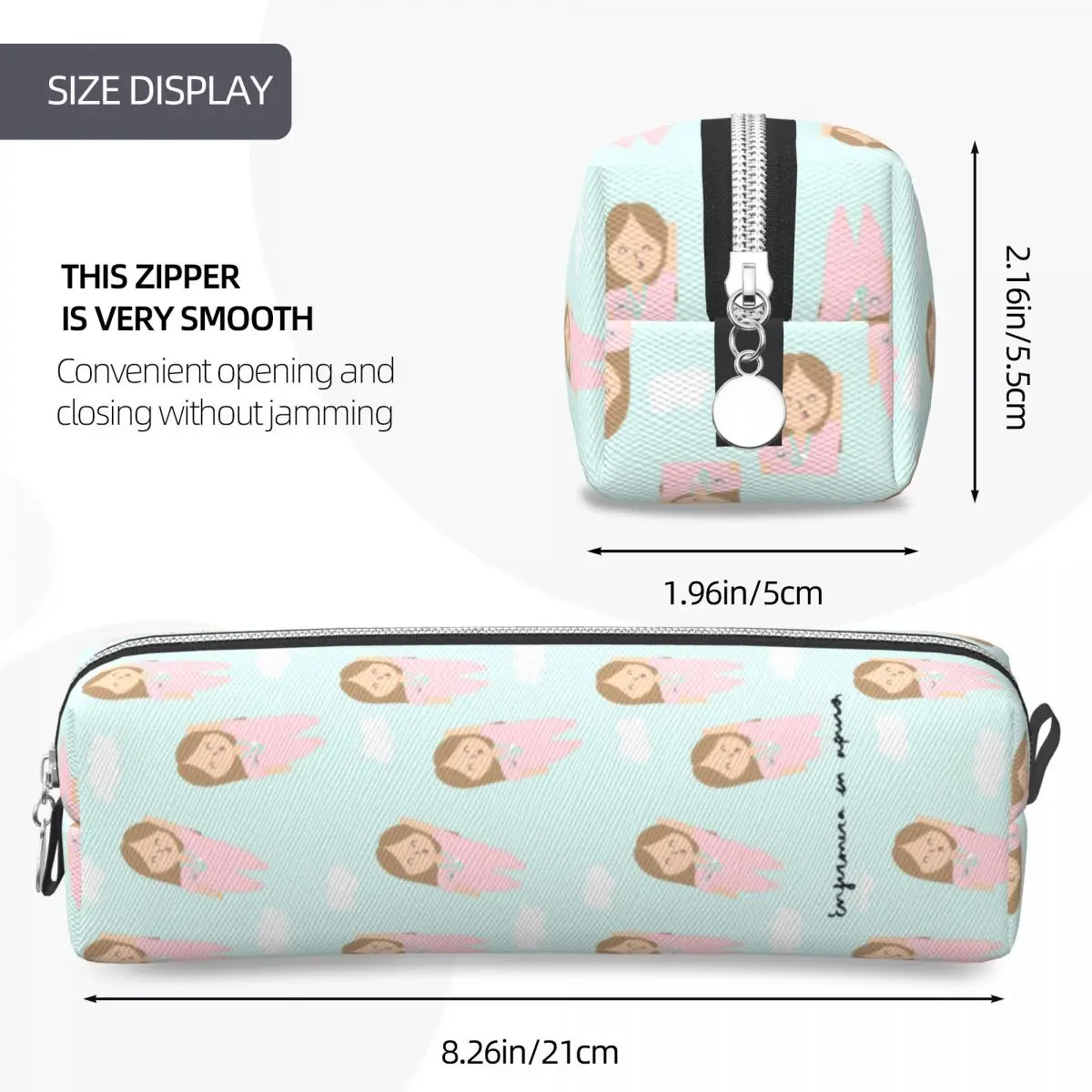 Enfermera En Apuros พยาบาลรูปแบบดินสอสนุกปากกากระเป๋านักเรียนความจุขนาดใหญ่นักเรียนโรงเรียนของขวัญ Pencilcases