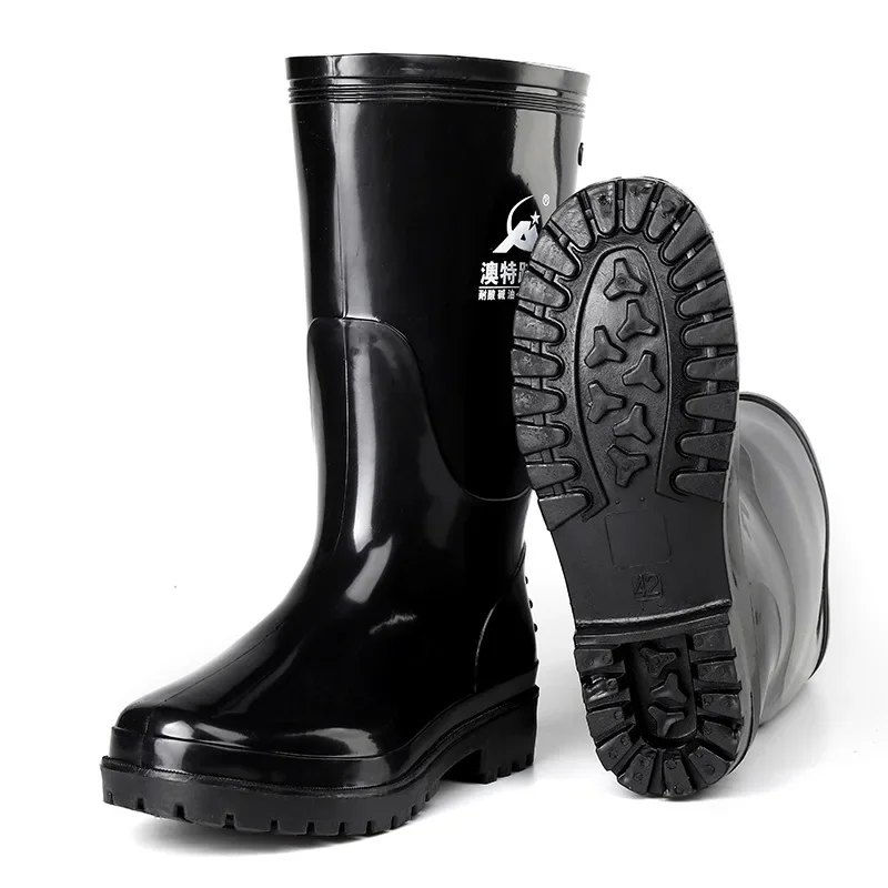 

Rain boots Botas de pesca masculinas antiderrapantes, resistentes ao desgaste, respiráveis, confortáveis, salto grosso proteção