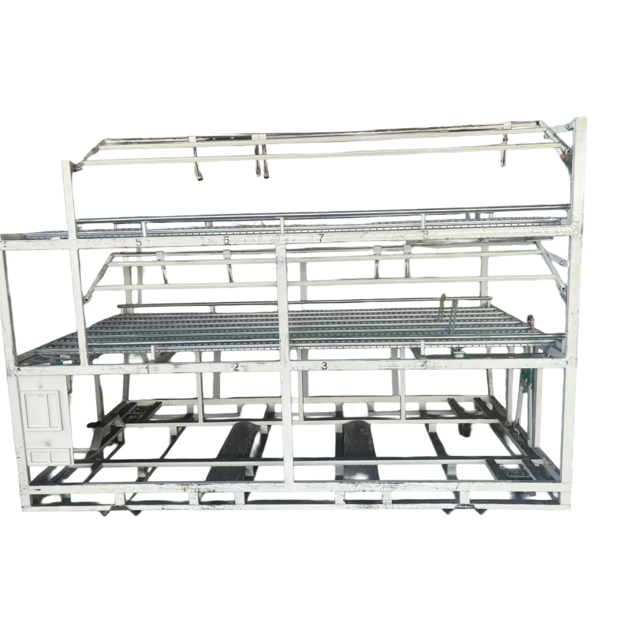 

for- AC0466 Customized Heavy-duty Stackable Reinforced Steel Q235 Auto Parts Logistics Rack 500-2000kg Capacity Powder Coated%