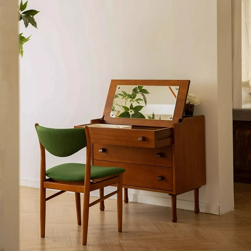 

Средневековый комод из цельного дерева, шкафчик для спальни, встроенный комод для небольшой квартиры, ящик, шкаф для хранения вещей