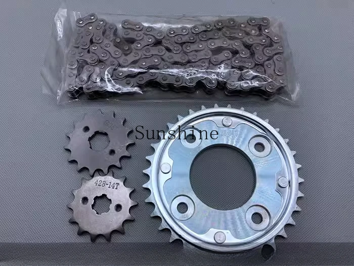 Berlaku untuk Sepeda Motor M3 MSX125 Wangjiang Rantai Boneka Besar 428 Set Sprocket Ukuran Rantai
