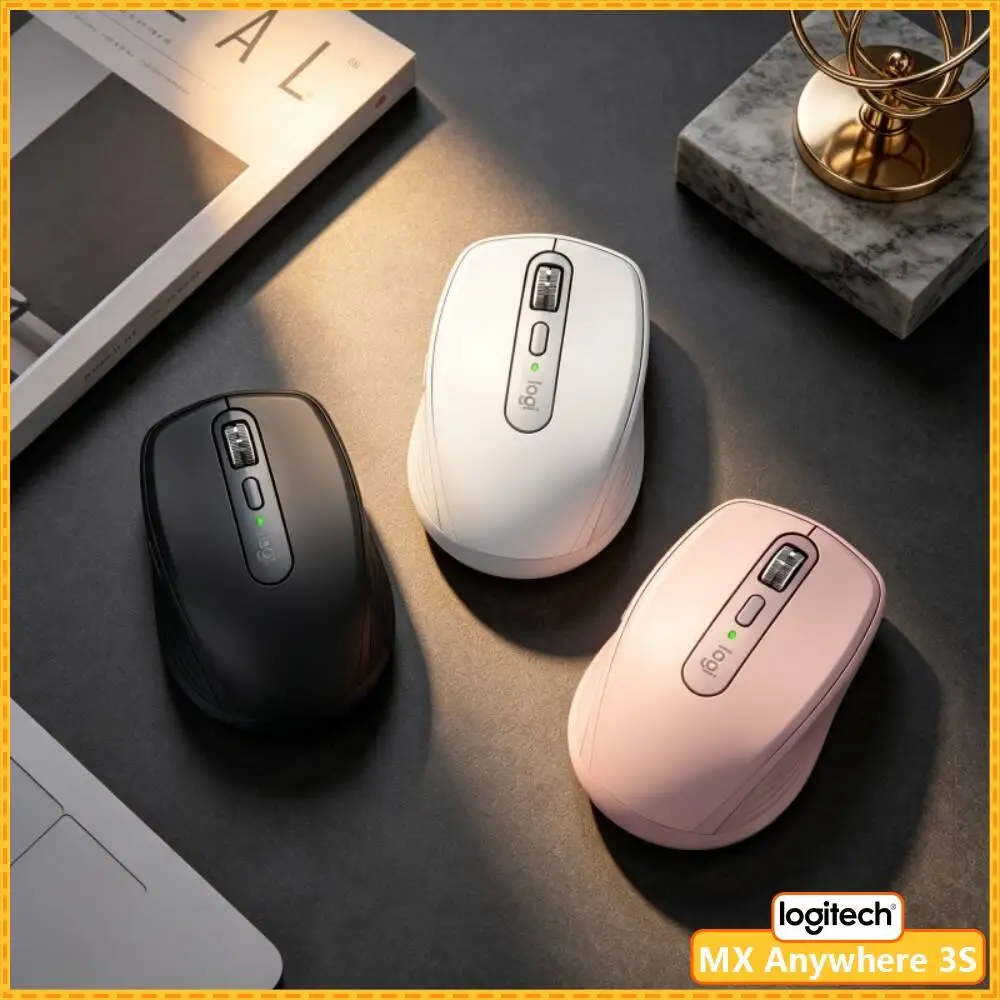 Wireless MX Anywhere 3S - 8000 DPI, 3-Device Bluetooth, Hyper-Scroll, Great for Florist Team Meeting & Project Discussion
