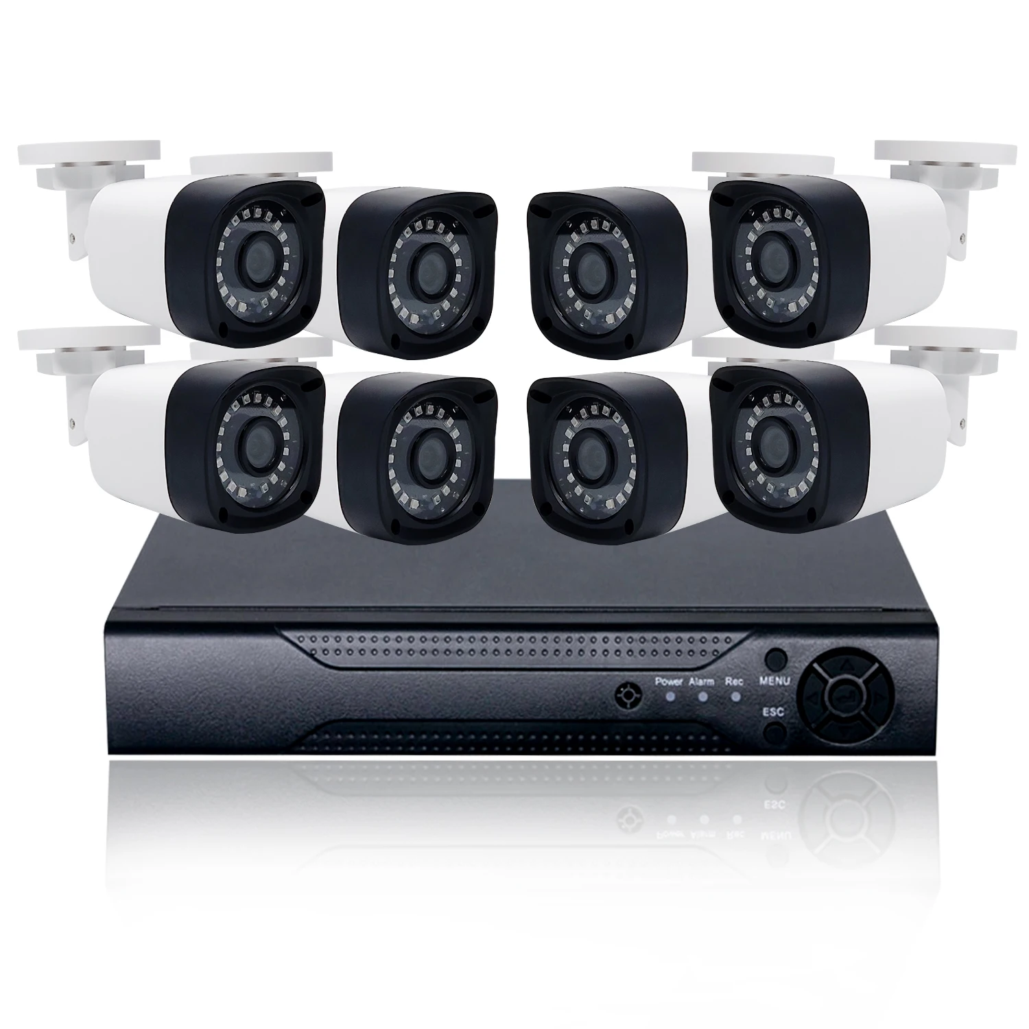 

WESECUU cheapest factory price 8ch AHD XVR kit cctv system camera outdoor security camera bullet analog camera