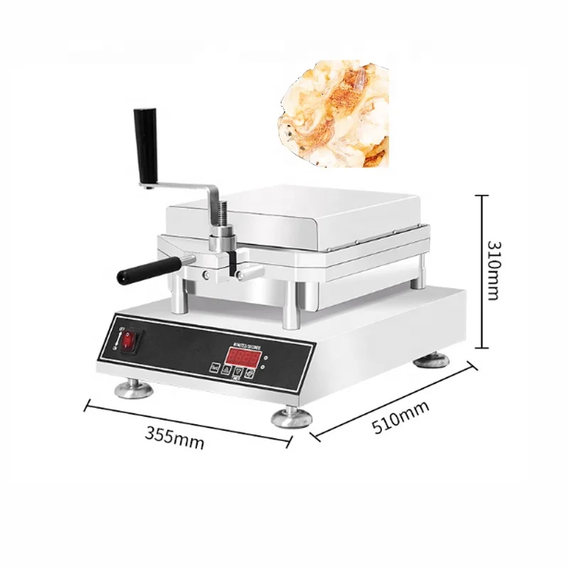 Octopus Seafood Fossil Pie Making Cookie Machine Scallop Shrimp Pancake Machine