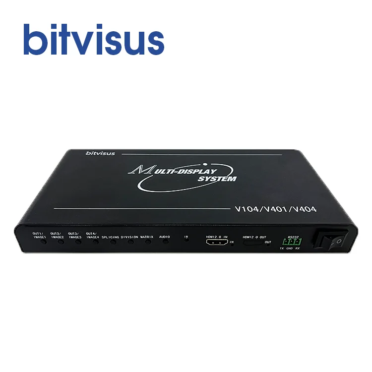 BIT-VWC-4K60-104 4K Video Wall Processor 1x3 1x4 2x2 Video Wall HDMI Distribution Tiling Processor for Meeting Room