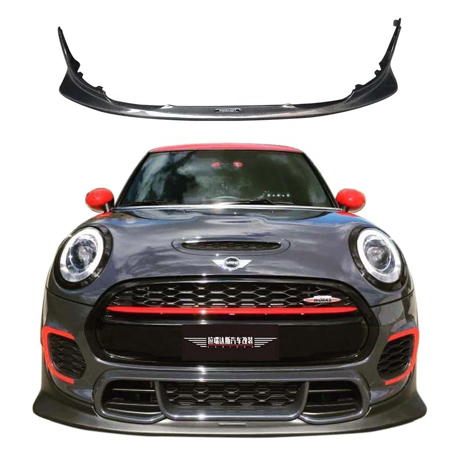 AG Style Carbon Fiber Front Lip Splitter For MINI Cooper JCW F55 F56 F57 2014-2020 Front Chin Body Kit