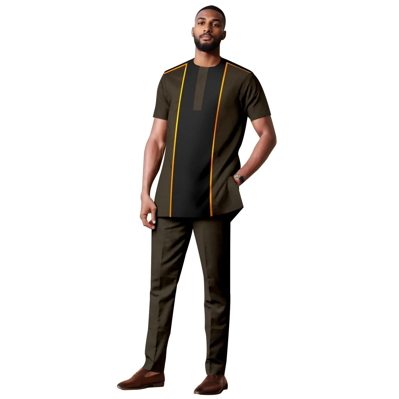 2024 Summer Sports Set Men's Short Sleeve T-shirt+Pants 2-piece Set Men's Oversized Size 3D Printed Pants Set