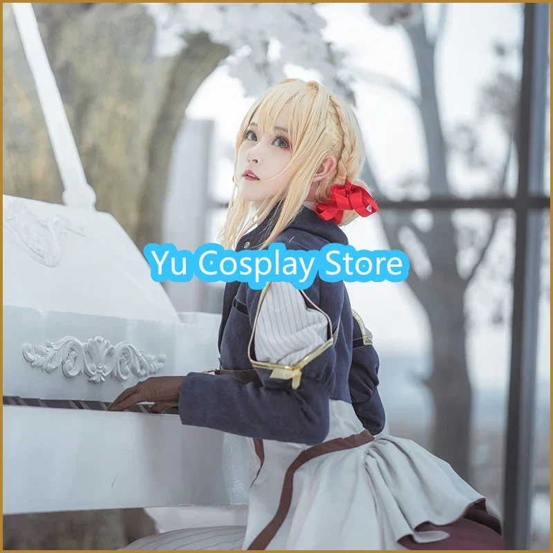 Anime Violet Evergarden Cosplay Costume Halloween Carnival Dress Top Gloves Women Medieval Gothic Uniforms Custom Made