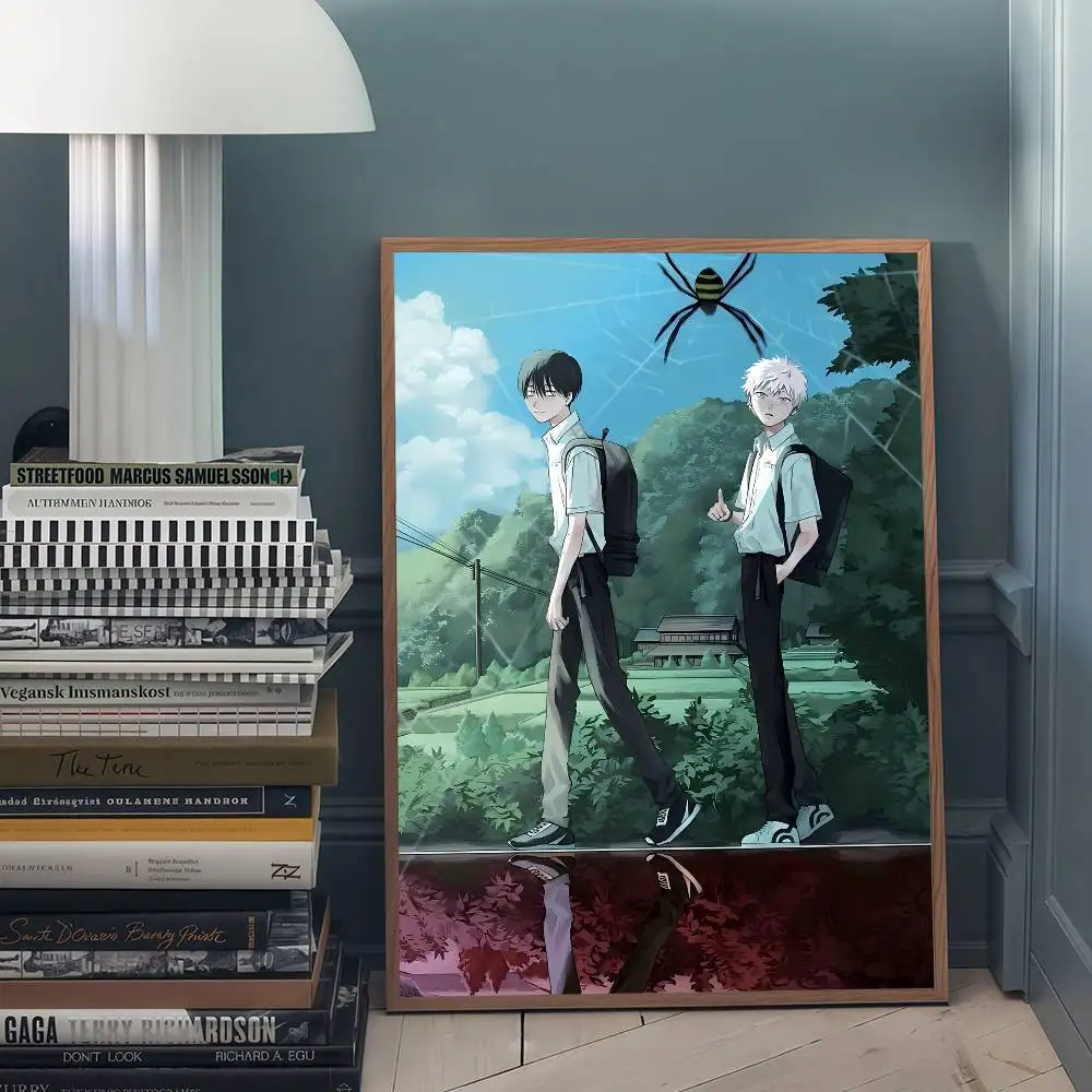 الصيف هيكارو يموت أنيمي الفيلم لزجة الملصقات ورق أبيض ملصق DIY غرفة بار مقهى الملصقات ملصقات جدار #6