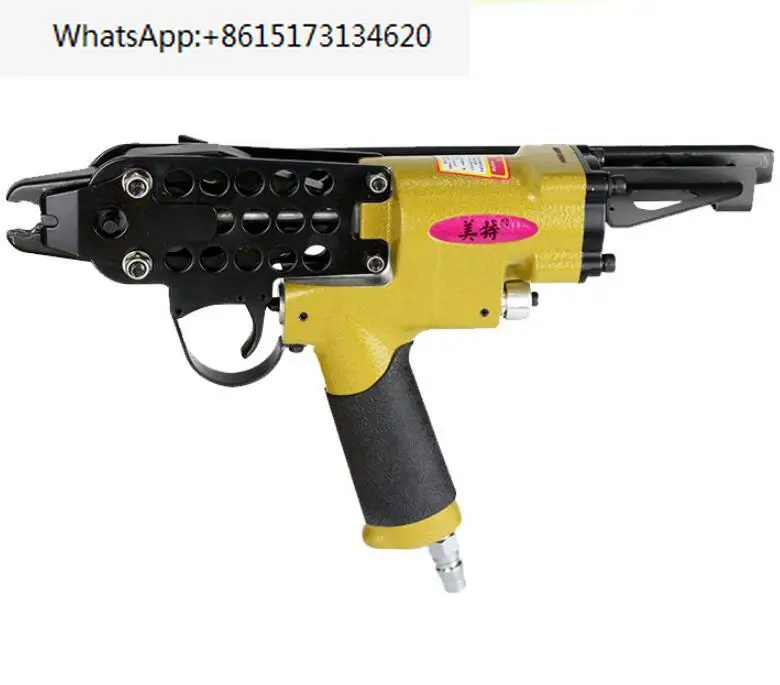 

Hot Sale Pneumatic Nail Gun Used in Chicken Cages and Retail Industries C-Ring Staple Power Nail Gun Apiculture Tool