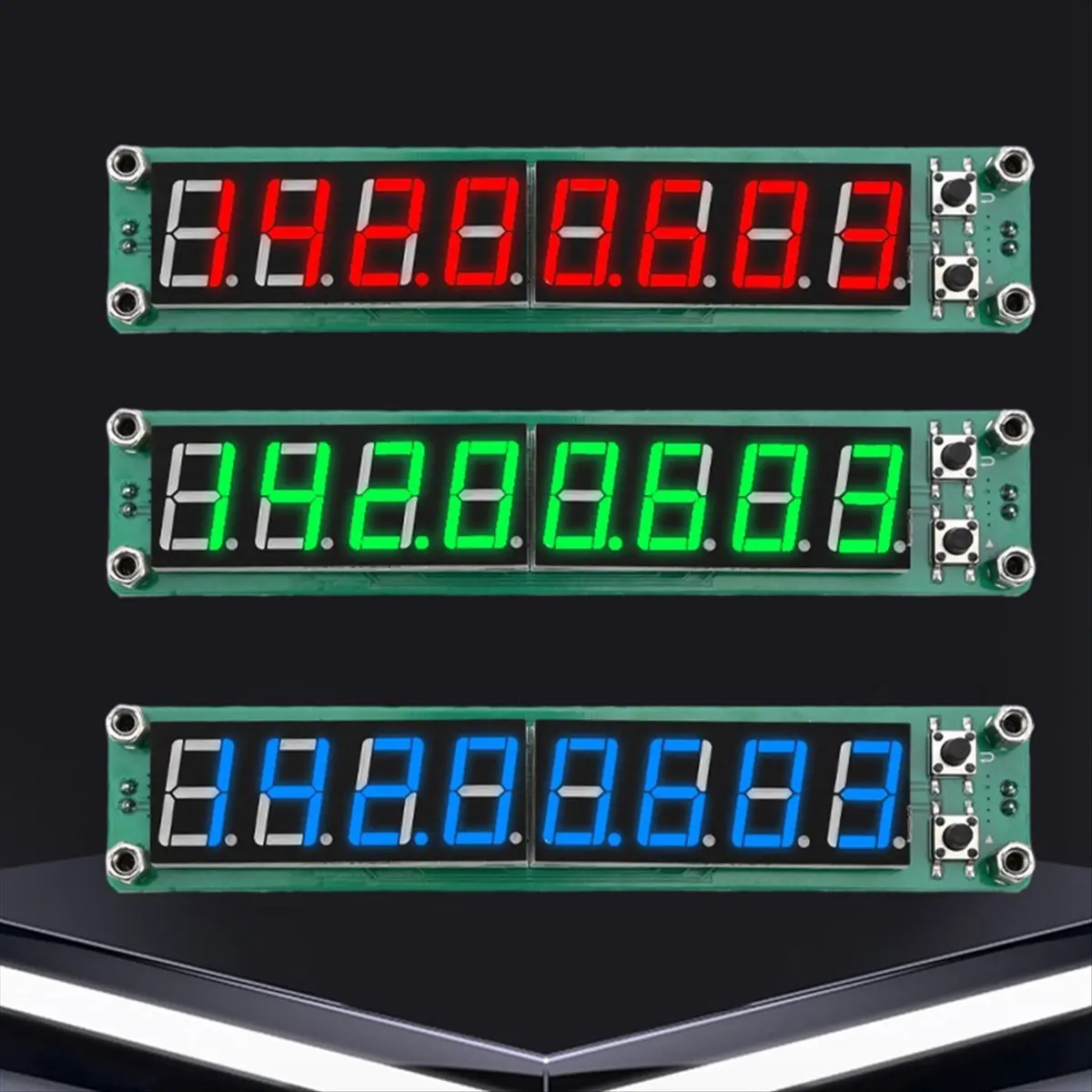 M85K 0.1MHz-1200MHz Signal Frequency Counter Cymometer Meter Tester with LED Display Screen for Radio,Red Light