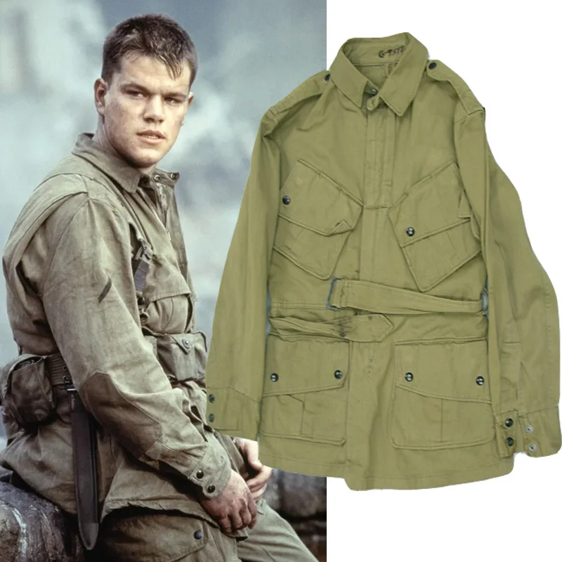 Meimei customized World War I Saving Private Army Green Cotton Jacket