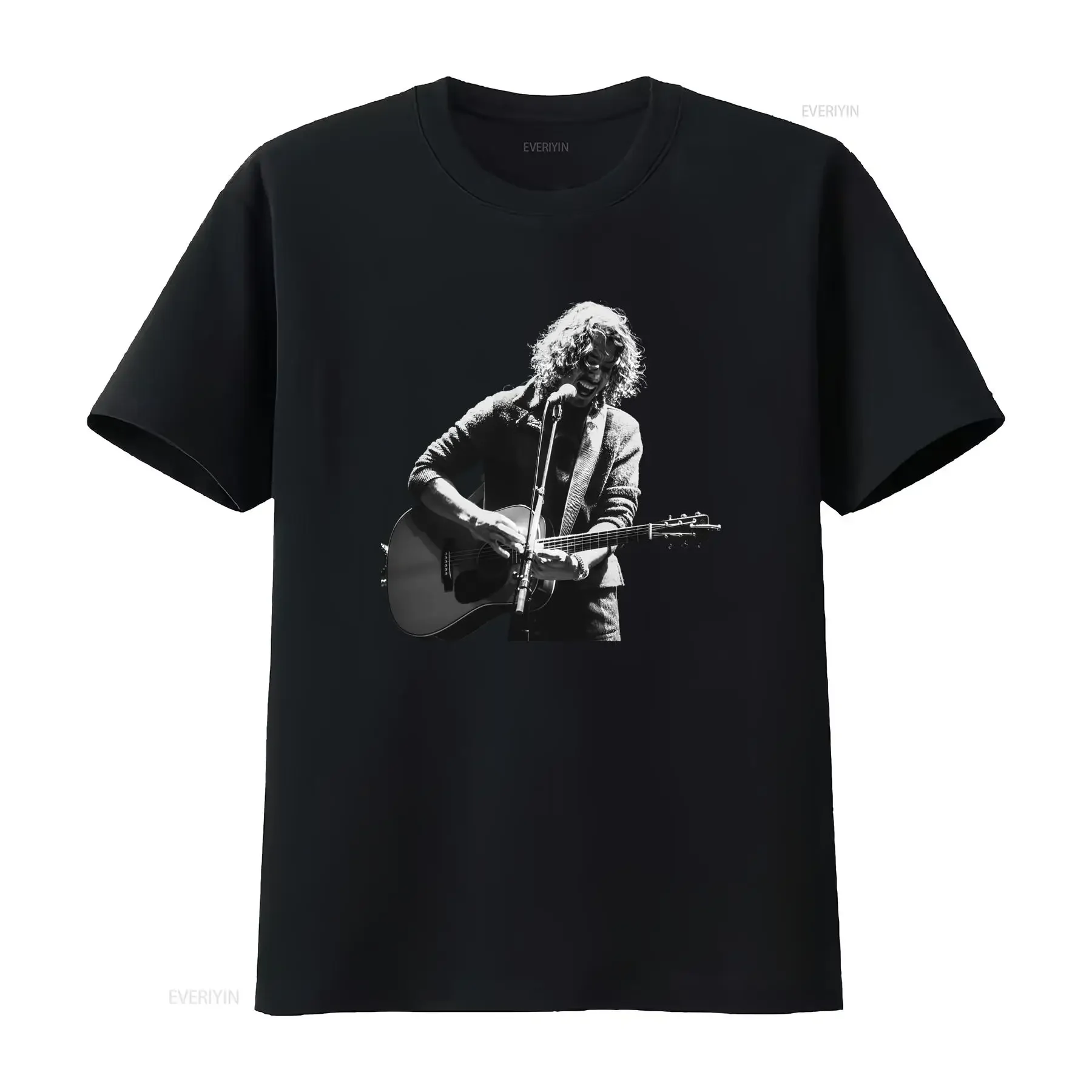 Chris Cornell Audioslave Musician Tribute T Shirt for Fans Black Sizes S 5XL BM1118 vintage Washed Soft designer clothes
