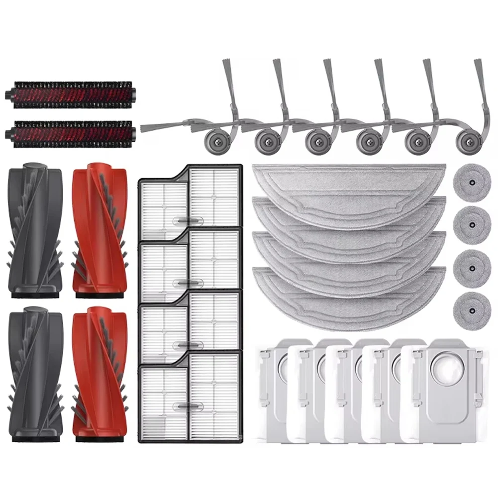 

A78E-Accessories For Roborock Saros 10 / S9 Maxv Ultra For Roborock S9 Maxv Ultra Main Brushes Mop Cloths Filters Dust Bags