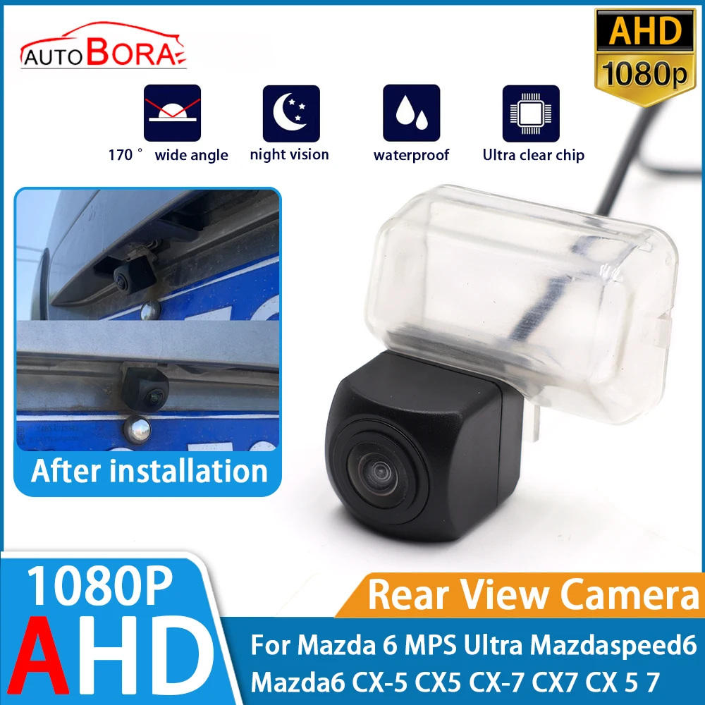 Reverse Parking Car Rear View Camera AHD 1080P Night Vision for Mazda 6 MPS Ultra Mazdaspeed6 Mazda6 CX-5 CX5 CX-7 CX7 CX 5 7