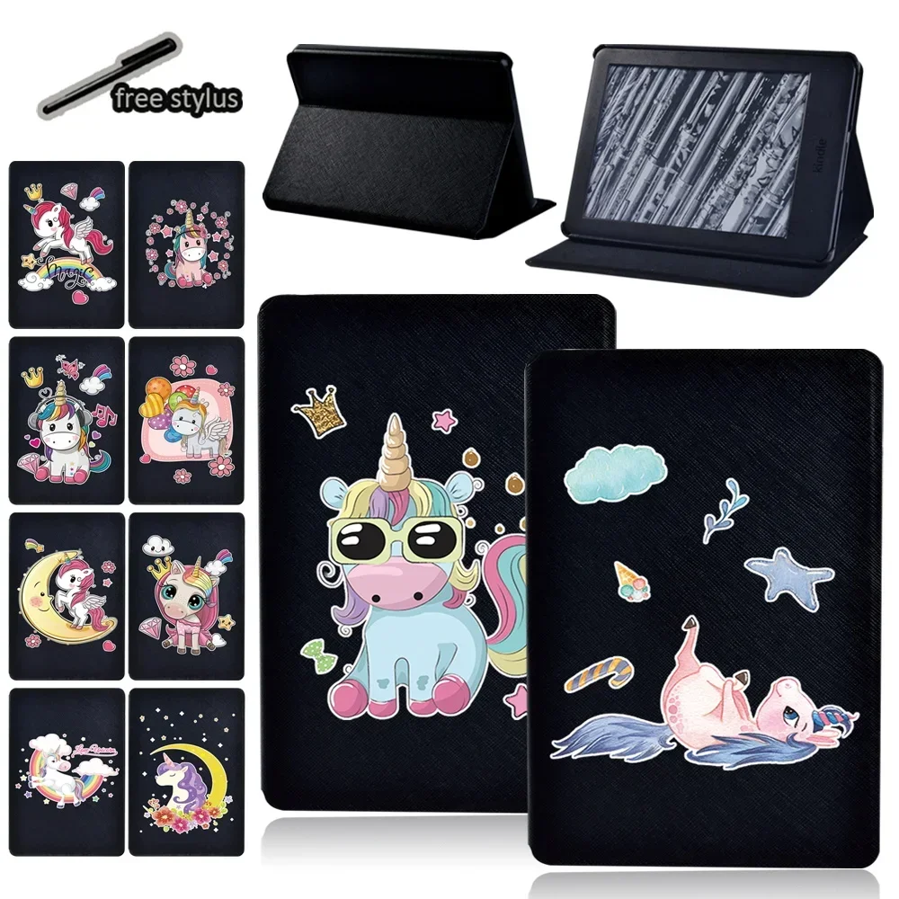 

Kindle Tablet Case for Kindle Paperwhite 5 (11th)/1/4/3/2/Kindle 10th Gen/Kindle 8th Gen Foldable Case with Cartoon Print