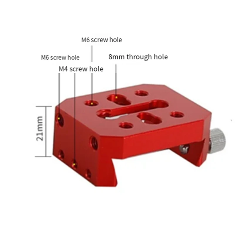 Guide Mirror Dovetail Plate Red Short Board For Cross Dovetail Slot Telescope Accessories Dovetail Mount Vixen