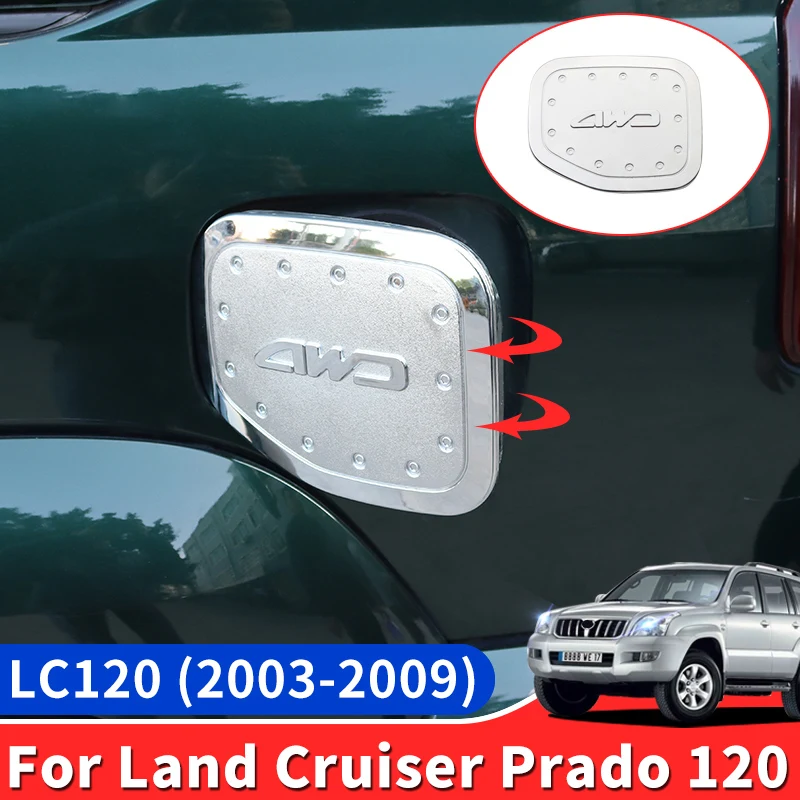 For Toyota Land Cruiser Prado LC150 LC120 2003-2023 Fuel Cap Cover Dustproof Anti Scratch Protector Upgraded  Accessories