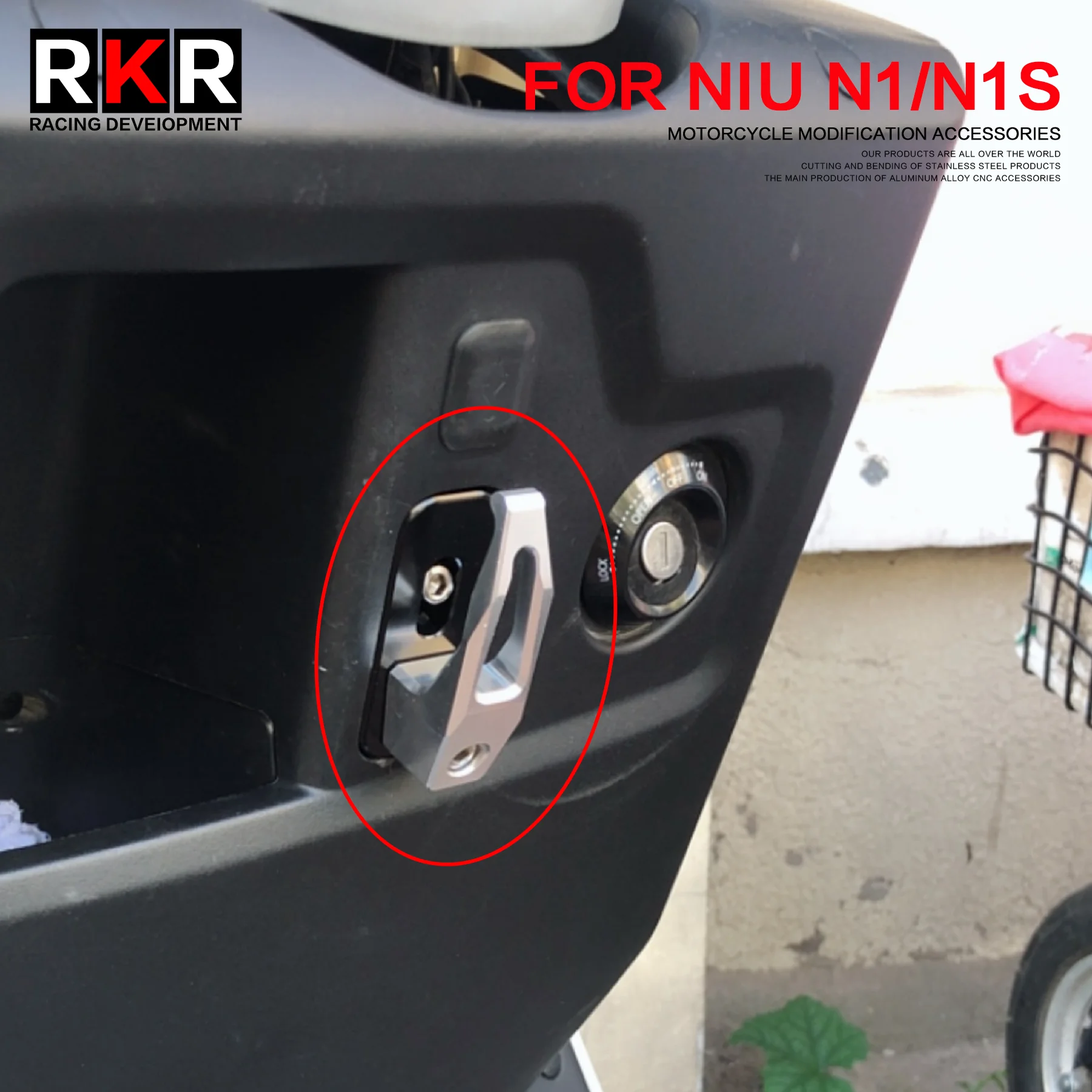 

For NIU N1 N1S NPlay Motorcycle Accessories Hook Electric Motorbike Modified Hanger CNC Load-bearing Helmet Luggage Hook